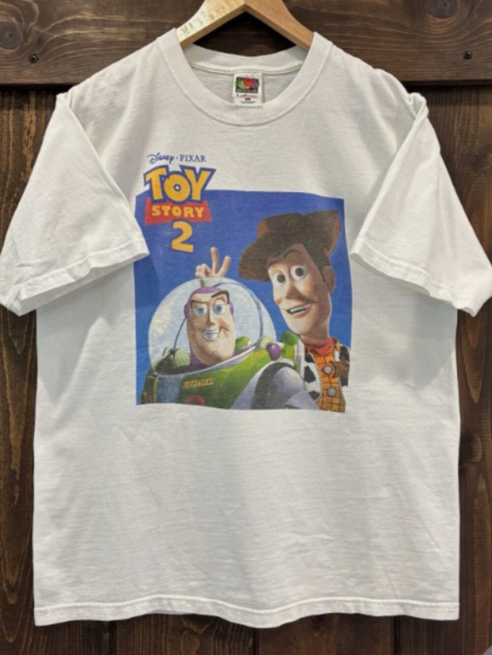 Vintage Disney Pixar Toy Story 2 Graphic White T-Shirt